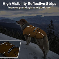 Dog Coats for Large Dogs Waterproof Dog Jacket with Adjustable Fit – Essentials for Dogs - 2XL / Yellow - image 3