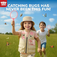 TOY Life Kids Explorer Kit with Bug Catcher for Kids, Bug Catching Kit with Bug Toys, Kid Safari Vest & Hat, Compass, Binoculars, Magnifying Glass, Educational Outdoor Toys Kid Adventure Kit