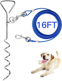 EvilplanDog Tie Out Cable and Stake