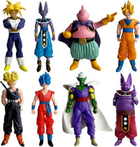 EAZZ 8 piece anime super hero action figures set, 7.8 inch warrior figurines