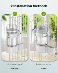 Pawfly 2 Pcs Bird Water Dispenser, Automatic Water Feeder - 2 PC / White - image 3