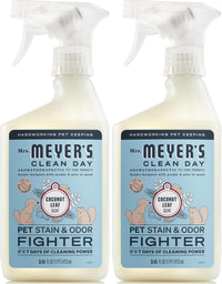 Mrs. MEYER'S CLEAN DAY Pet Stain & Odor Fighter - Coconut Leaf / 16 Fl Oz (Pack of 2)