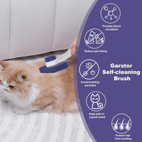 Cat brush, Cat Brush for Long or Short Haired Cats – Essentials for Cats - Dark Blue - image 4