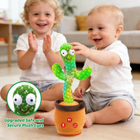 Qularlans Dancing Talking Cactus Toy for Girls Boys Interactive Gifts – Fun for Kids & Family - Rechargeable - image 3