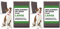 Evergreen Pet Supplies Replacement Dog Door Flap Compatible - Large (Pack of 2)