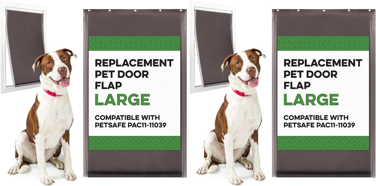 Evergreen Pet Supplies Replacement Dog Door Flap Compatible - Large (Pack of 2)