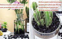 1lb Obsidian Aquarium Gravel Rocks Natural Tumbled Healing Crystal Chips Bulk Gemstones Tumbled Crushed Stones for Fountain Vase Filler Planters Decorative Fish Tank Potted Reiki Energy Balancing