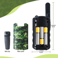 VOOPON green camo walkie talkies for kids with LCD screens - view 9