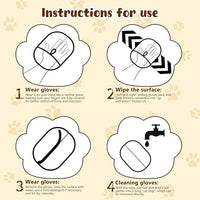 Pet Hair Removal Gloves, Pet Hair Remover Electrostatic Gloves for Cats & Dogs, Washable and Reusable Cat Hair Remover for Cat Beds, Bed Sheets, Sofas, Clothes, Carpets, Curtains (3pcs)