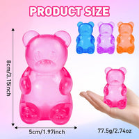 Bear Squishy, Stress Bear Taba Squishy - Rose - image 2