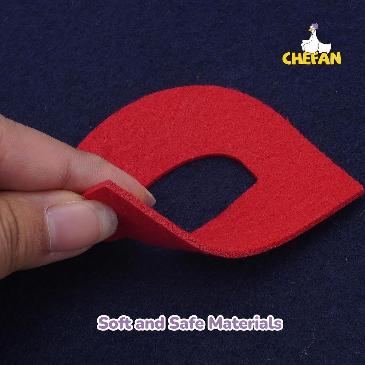 CHEFAN 104 piece felt alphabet letters set in bright colors, uppercase and lowercase - view 9