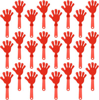 24 royal blue plastic hand clapper noisemakers, 7.5 inches long - view 2