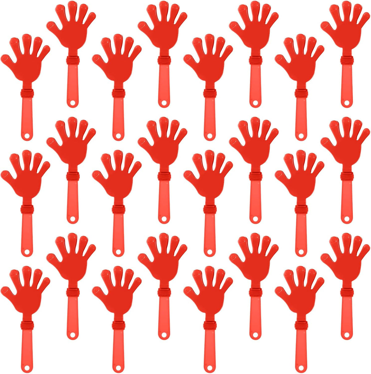 24 royal blue plastic hand clapper noisemakers, 7.5 inches long - view 2