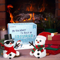 BANBBUR build a snowman clay kit with hats, scarves and carrot noses - view 2