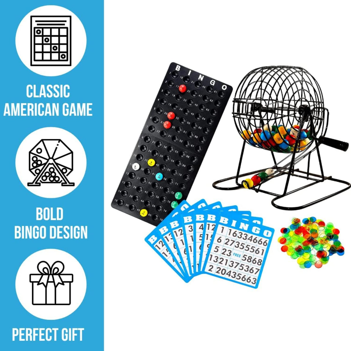 Regal Games Deluxe Bingo Game Set with Cage, Board, Balls - Deluxe 50 Card - image 3