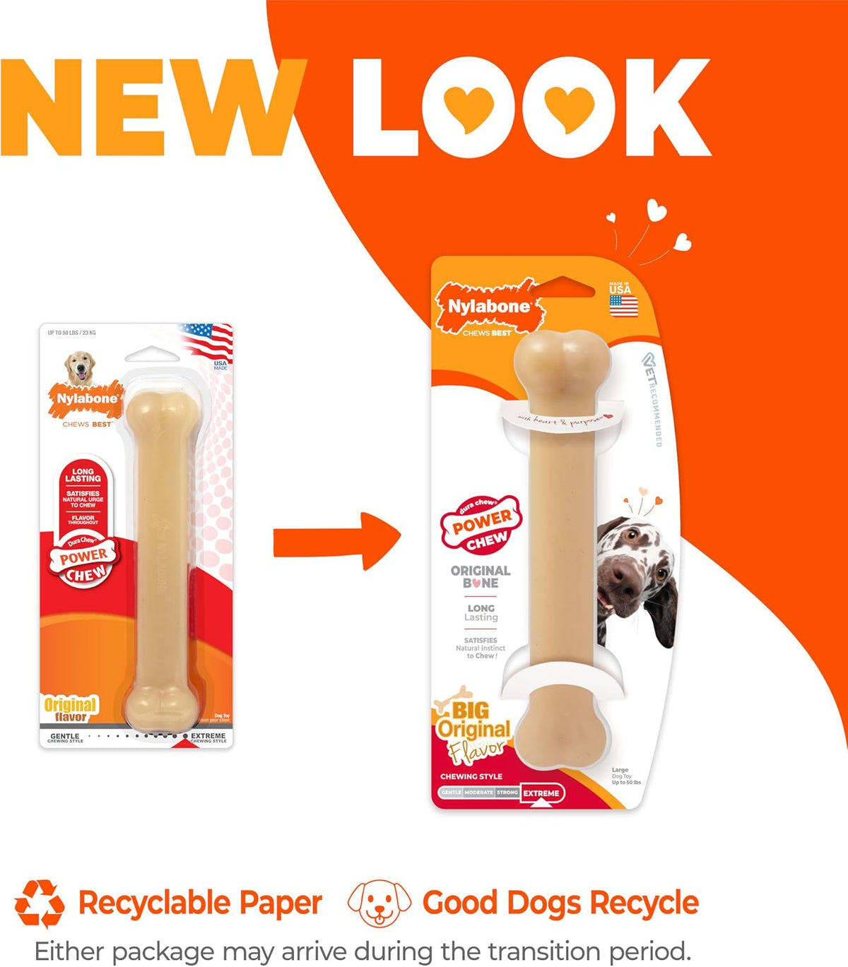 Nylabone Power Chew Original Bone Dog Chew Toys - Original / Large - image 4