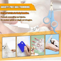 Rabbit Grooming Kit – Bunny Grooming Kit with Shedding Brush, Nail Clippers & Comb – Small Animal Grooming Supplies for Rabbits, Guinea Pigs, Hamsters, Ferrets - Small Pet Shedding & Care (Blue)