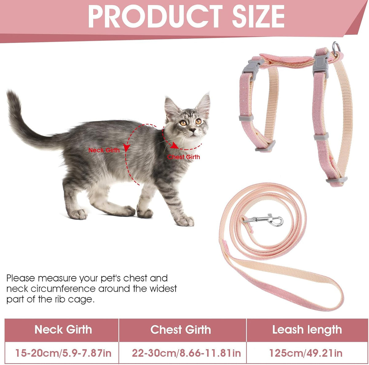 TIESOME Cat Harness and Leash Set - Rabbit - image 2