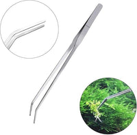 3 in 1 Aquarium Aquascape Tools Kit Long Stainless Steel Aquarium Tank Aquatic Plant Tweezers Scissors Tools