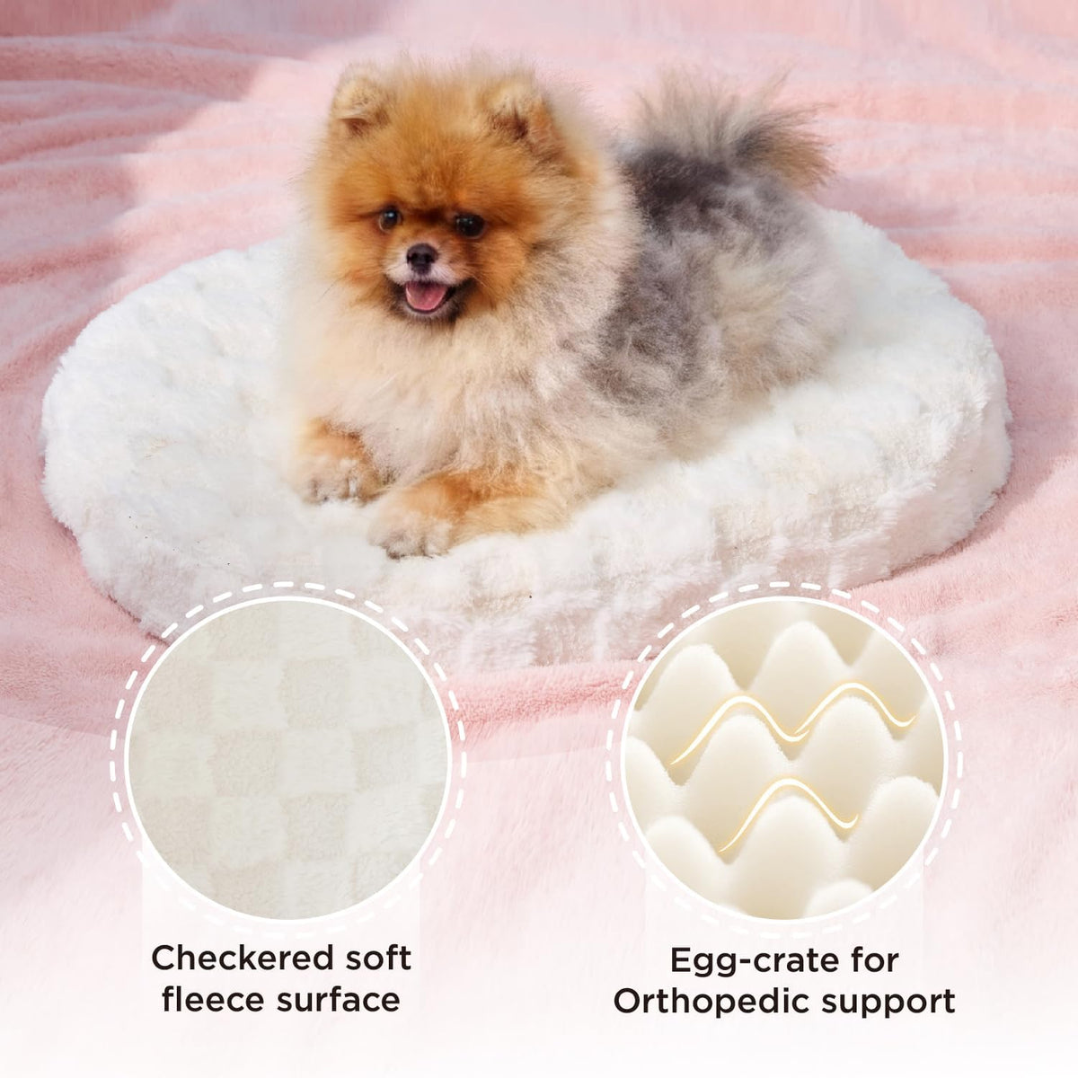 Joydeco Cloud Dog Bed for Small Dogs & Cats - image 3
