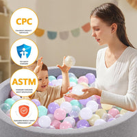 Heopeis green ball pit balls, 2.75 inches, crush proof plastic for kids - view 12