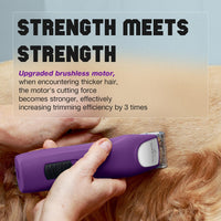 Professional Dog Clippers for Grooming Thick Curly Matted Coats – Essentials for Dogs - Violet - image 3