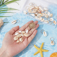 PLIGREAT 60 piece seashell and conch hair accessories, dreadlock rings and braid charms - view 3