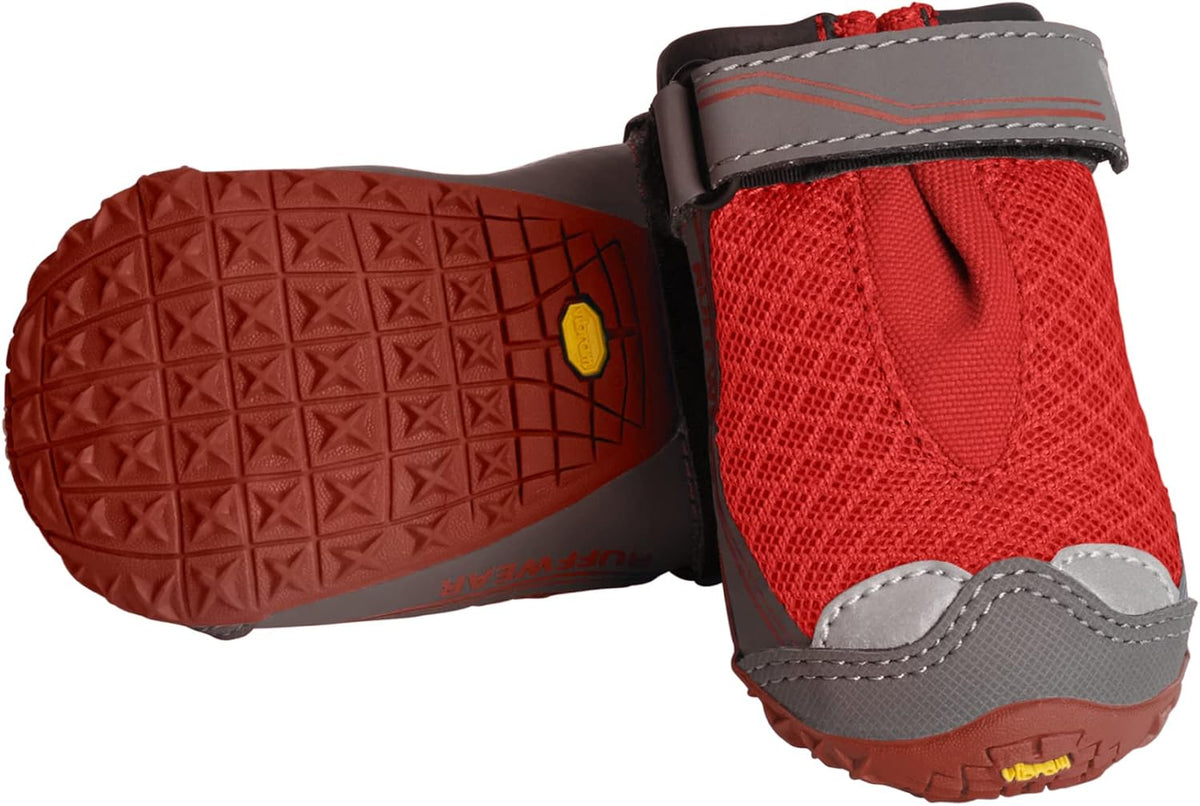 Ruffwear, Grip Trex Dog Shoes, 2.50" - Red Sumac / 2.00 in (2 Boots)
