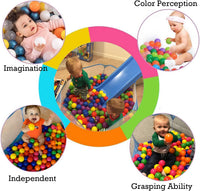 Portable Cute Blue Hexagon Children Ball Pit - Blue - image 4