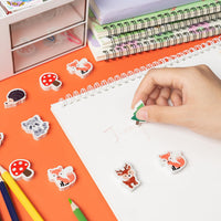 Yopyame 60 pack fall mini erasers shaped like maple leaves, pumpkins, acorns and bears - view 14