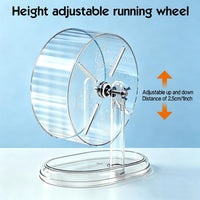 Hamster Wheel, Super Silent Hamster Exercise Wheels - Transparent / Ф8.3 inch - image 3