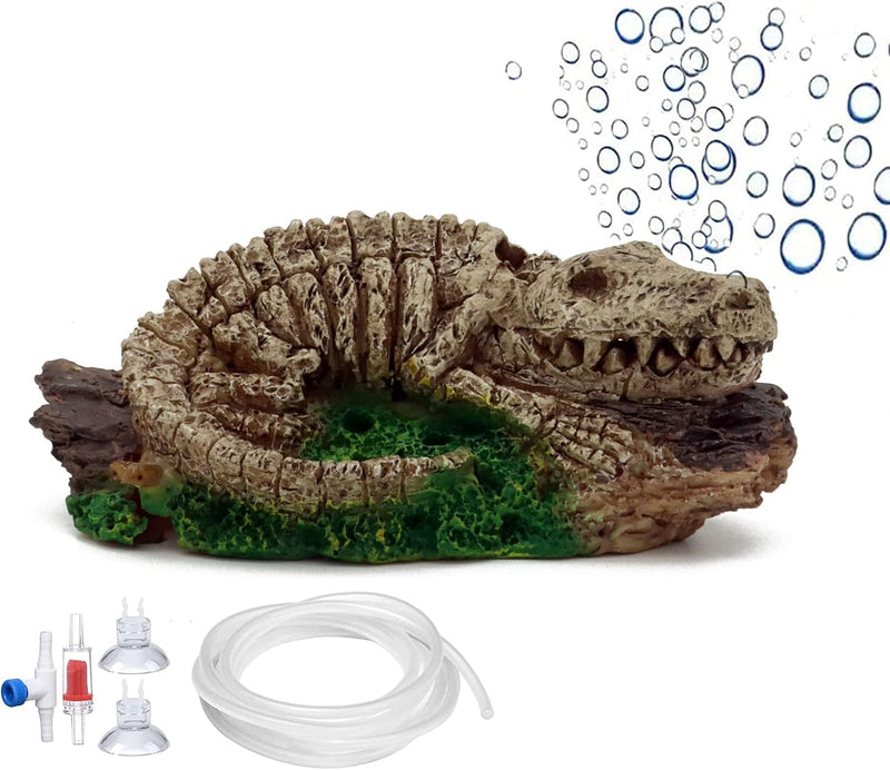 ALEGI Aquarium Air Bubbler Decorations for Fish Tank, Dinosaur – Essentials for Fish