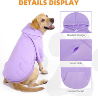 Dog Hoodie for Large Medium Small Dogs - Lavender / Small/Medium - image 4