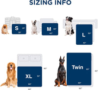 Bedsure Waterproof Dog Blankets for Large Dogs, Fluffy Faux Fur - Tie-dye Navy / L(40x50") - image 3