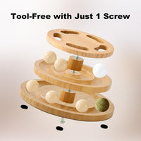 Cat Ball Track Toy with Puzzle Top - Extra Large Size - image 4