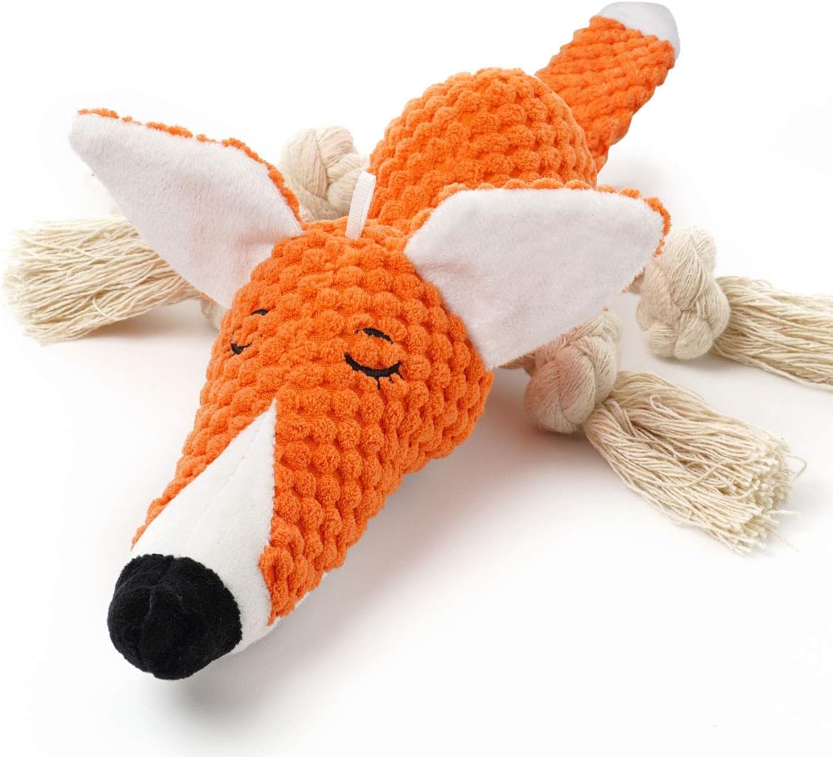 Tug of War Dog Toy, Crinkle Dog Toys for Large Dog - Fox