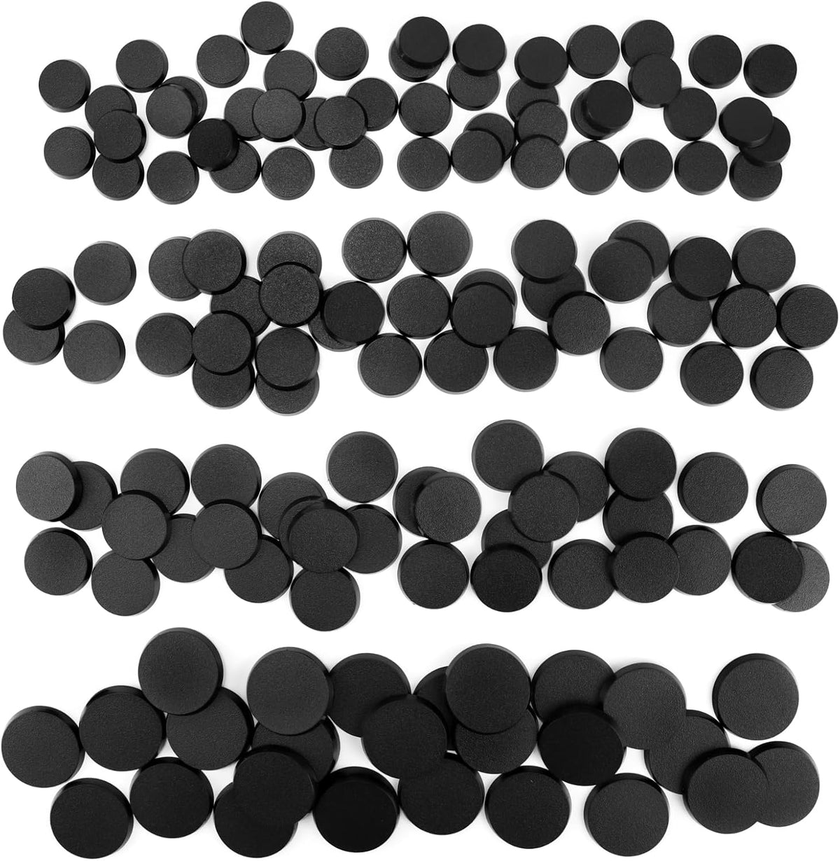 FIGURESLAB 100 black textured plastic miniature bases in 7 sizes - view 6
