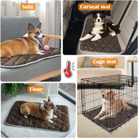 Self Warming Cat Bed Self Heating Cat Mat Thermal Pet Bed Mat - Coffee / 34.6"L x 22.8"W x 0.5"Th - image 4