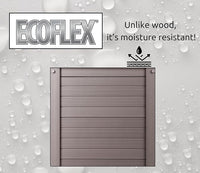 New Age Pet ECOFLEX Dog Crate End Table - Durable Wood-Plastic Composite with Stainless Steel Latch, Easy Assembly, Ideal for Dogs Up to 80lbs, Russet Brown, Large Size