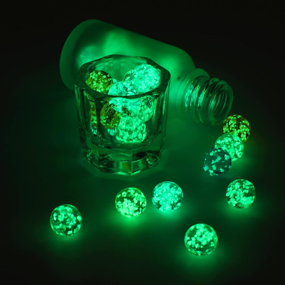 48 Pieces Marbles Glow in The Dark for Kids - 0.55 Inch - image 2