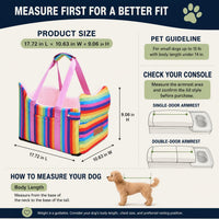 Console Dog Car Seat for Small Dogs to – Essentials for Dogs - Colorful 1 / Small - image 4