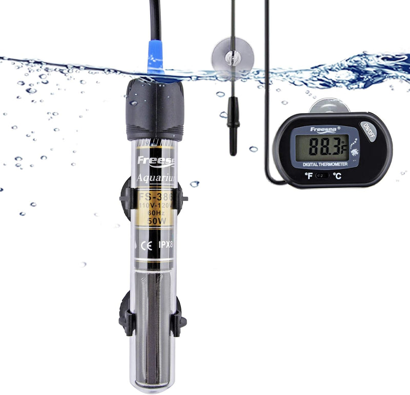 FREESEA 300 Watt Aquarium Fish Tank Heater with Aquarium Submersible - 300Watt