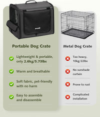Dog Car Carrier Light Weight 24×17.7×20.5in - Dark Gray / 24.0"L x 17.7"W x 20.5"H - image 2