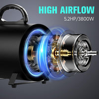 Pet Dryer, 5.2HP/3800W Pet Grooming Dryer with Adjustable Speed and Temperature Control Dog Blow - image 3