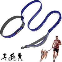Tuff Pupper Hands Free Adjustable Length Dog Leash - Blazing Blue / Bungee