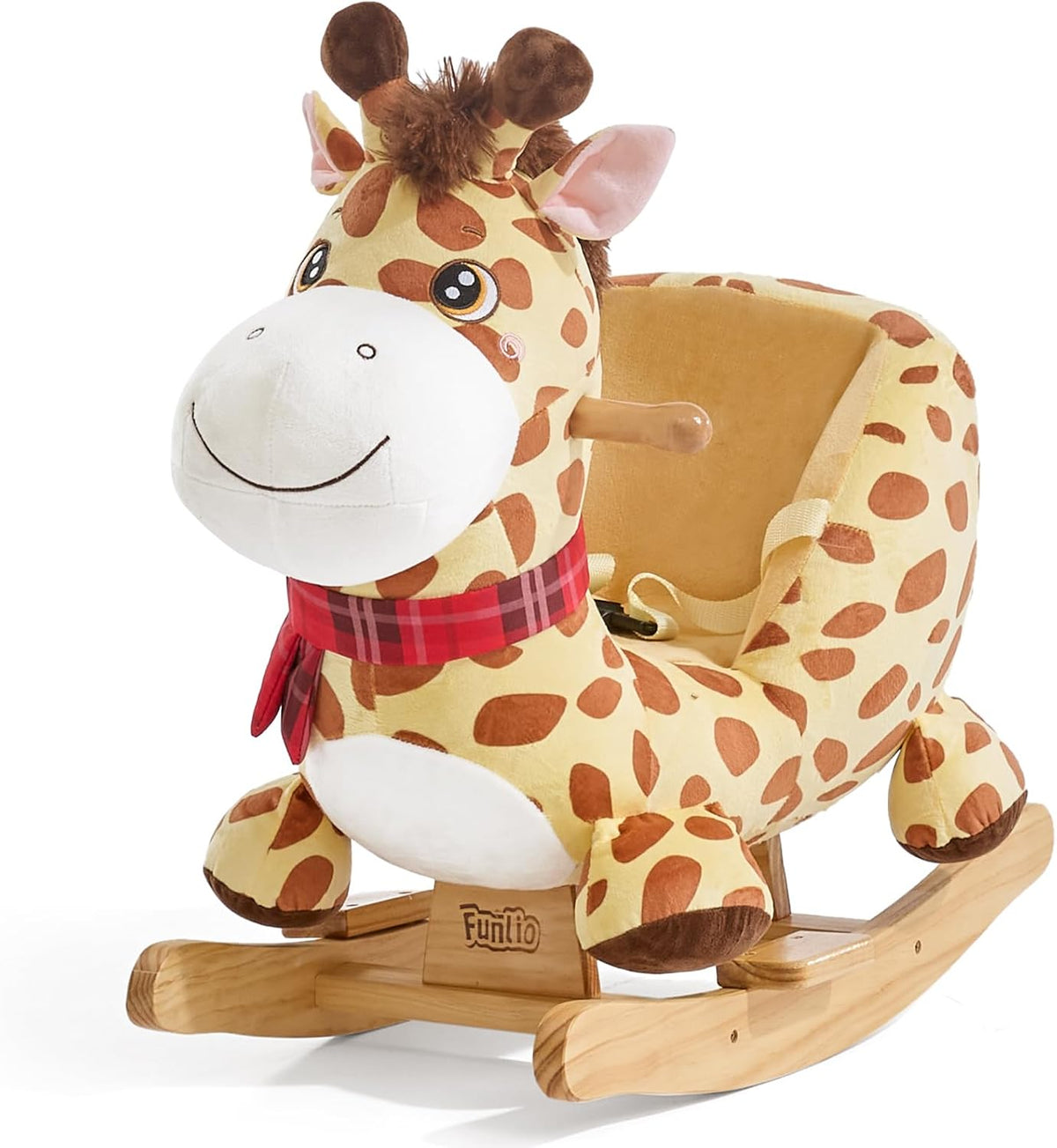 FUNLIO Unicorn Baby Rocking Horse - Yellow Giraffe