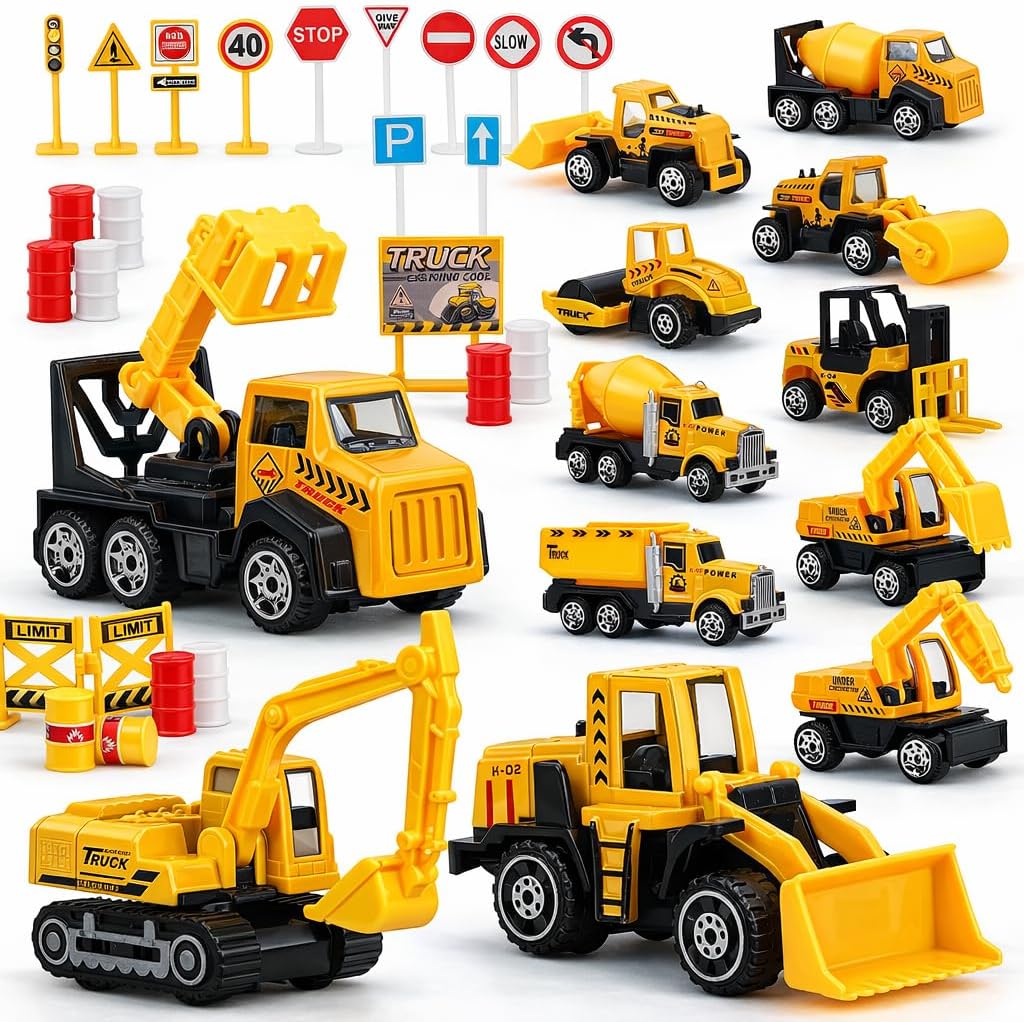 TOY Life 28 PCS Construction Toys for boy Age 3-5 - Modern