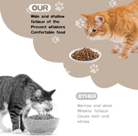 6 Pack Cat Food Bowl, Ceramic Cat Bowls - White-A - image 3