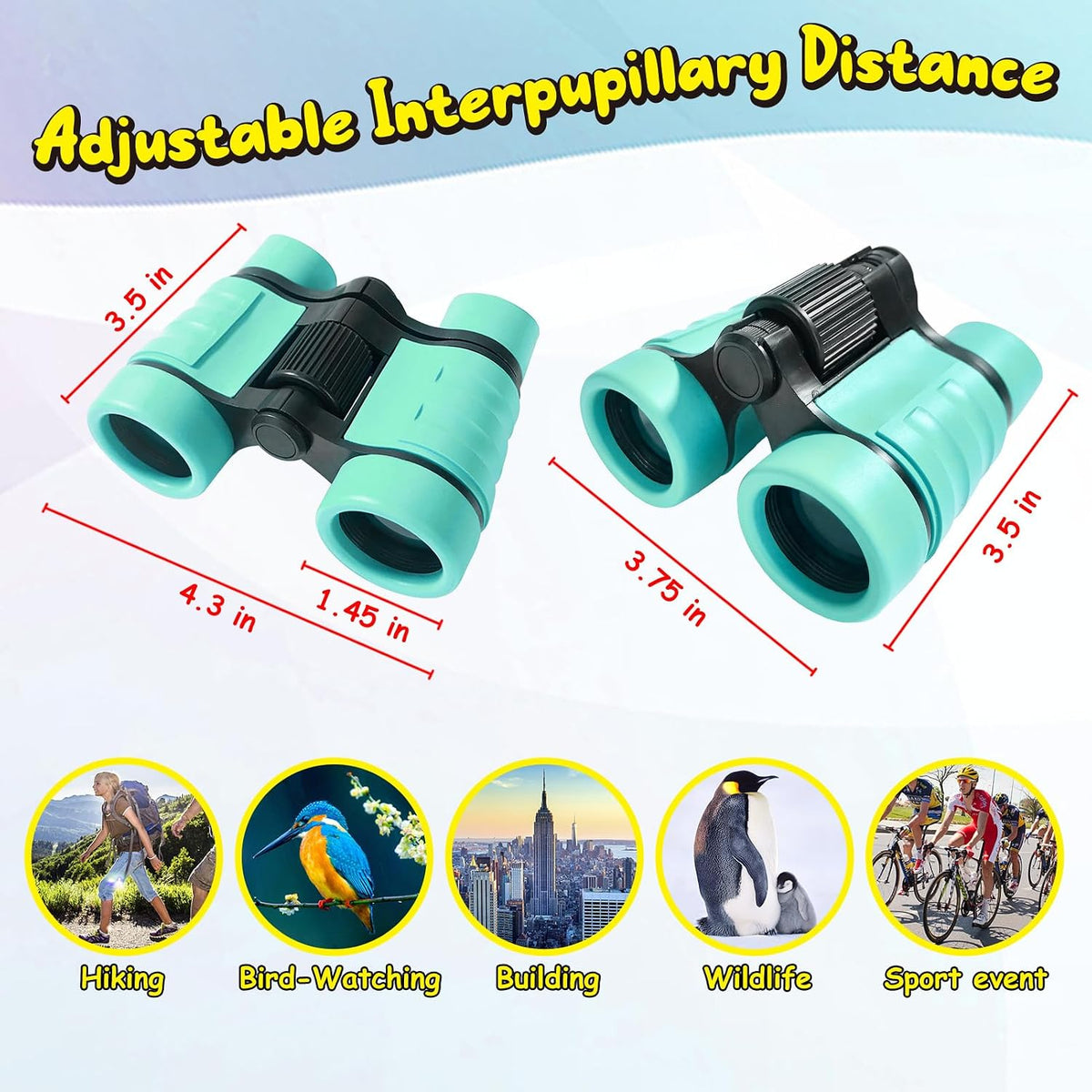 ESSENSON Binoculars for Kids - mint green - image 3