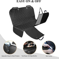 VIVAGLORY Dog Seat Cover Dog Hammock, Standard - Large (width 56") / Black - image 4